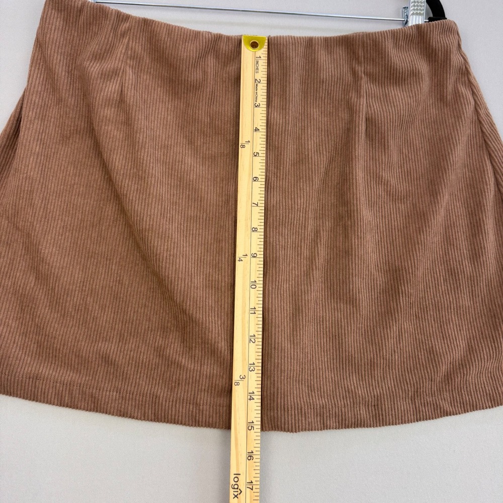 Halara High Waisted 2 in 1 A-Line Corduroy Mini Skort Ribbed Active Office XL - Picture 4 of 15